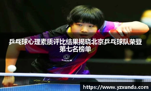 乒乓球心理素质评比结果揭晓北京乒乓球队荣登第七名榜单
